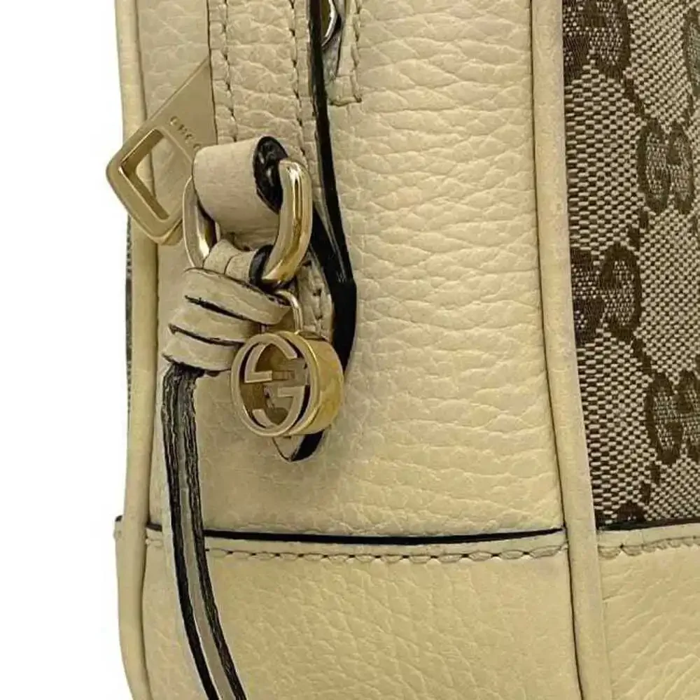 GUCCI Cream Leather Shoulder Bag - Picture 10 of 11